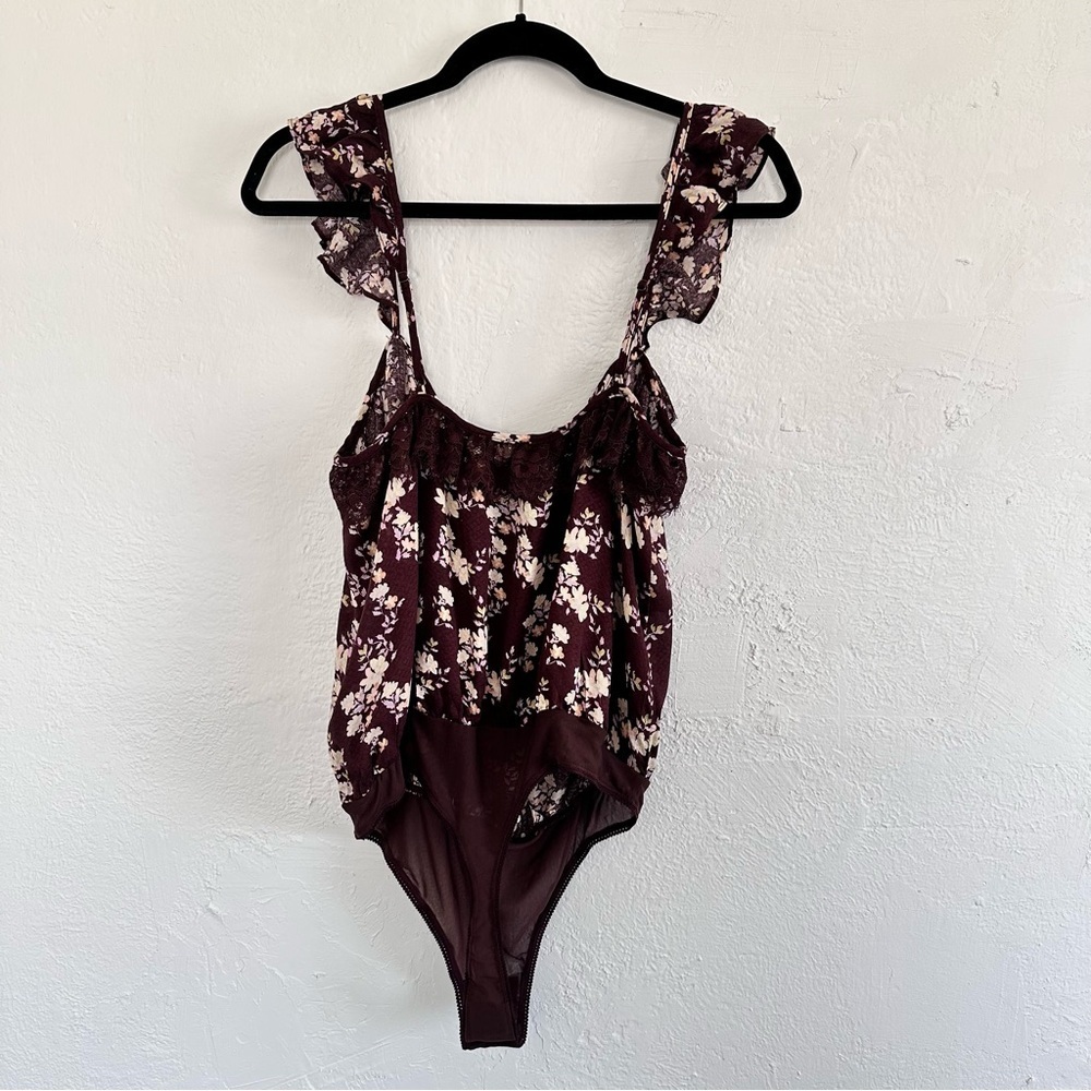 Free People Floral Ruffle Bodysuit - Picture 6 of 9